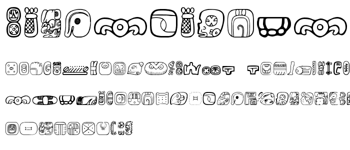 MesoAmerica Dings Four font
